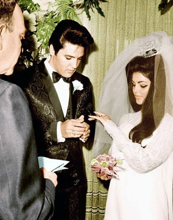Elvis and Priscilla wedding 