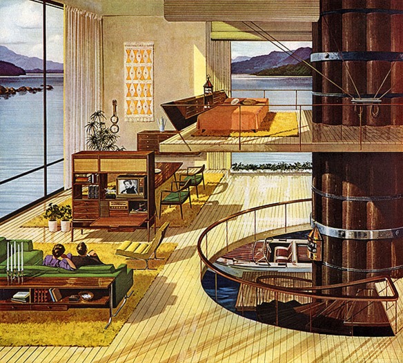 Charles Schriedde Design from a Motorola ad c 1962 via MidCentury Modern Freak